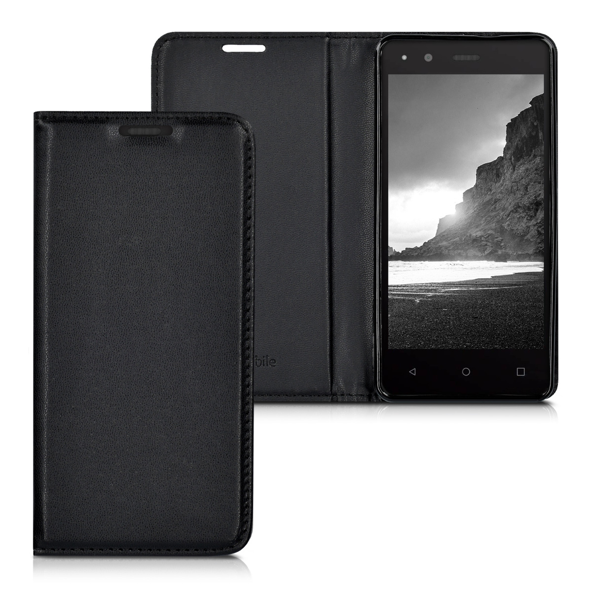 KW Θήκη Πορτοφόλι Aquaris M4.5 - Black