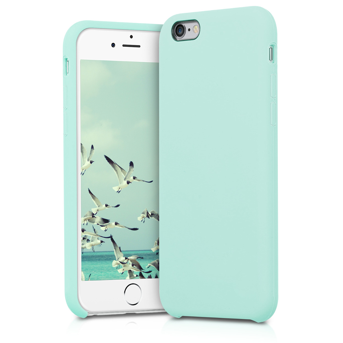 KW Θήκη Σιλικόνης Apple iPhone 6 / 6S - Soft Flexible Rubber - Mint Matte