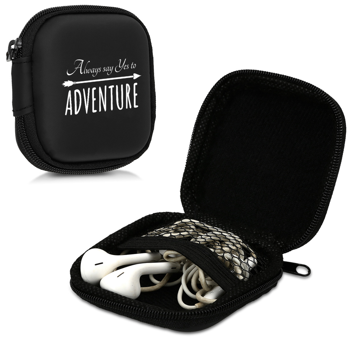 KW Θήκη μεταφοράς ακουστικών - White / Black - Yes to Adventure