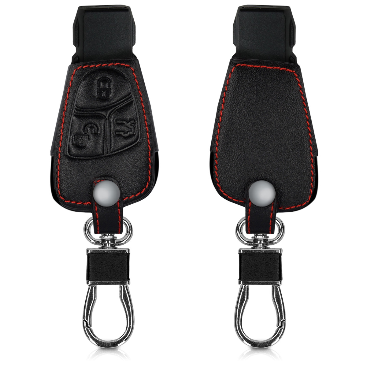 KW PU Leather Θήκη Κλειδιού Mercedes Benz - 2-3 Κουμπιά - Black