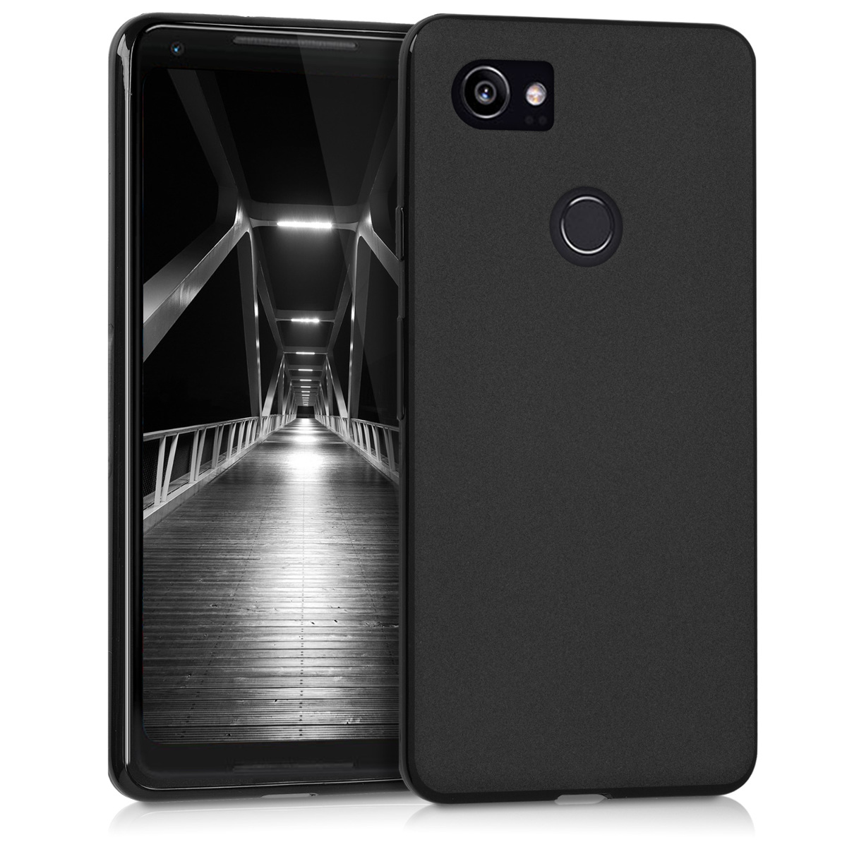 KW Θήκη Σιλικόνης Google Pixel 2 XL - Black
