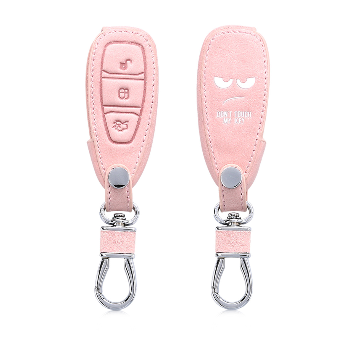 KW PU Leather Θήκη Κλειδιού Ford - 3 Κουμπιά - Don't Touch My key