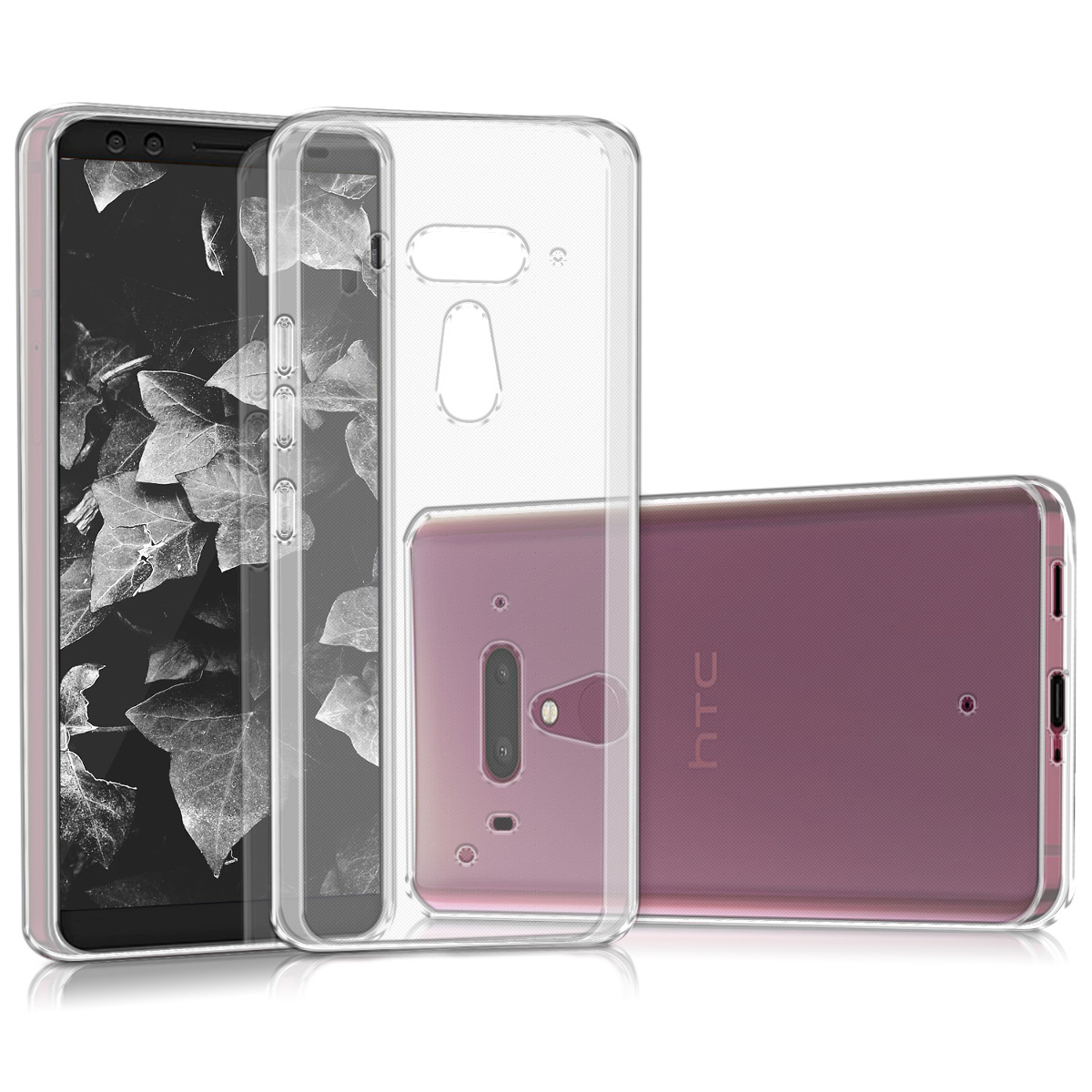 KW Θήκη Σιλικόνης HTC U12+ - Transparent