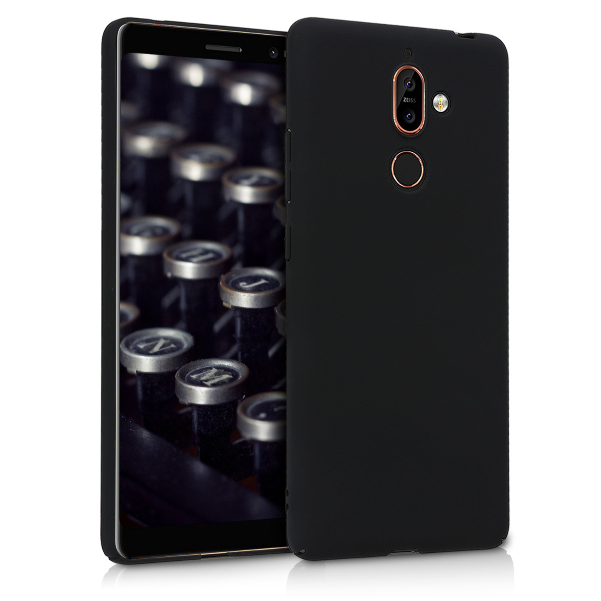 KW Θήκη Σιλικόνης Nokia 7 Plus - Black