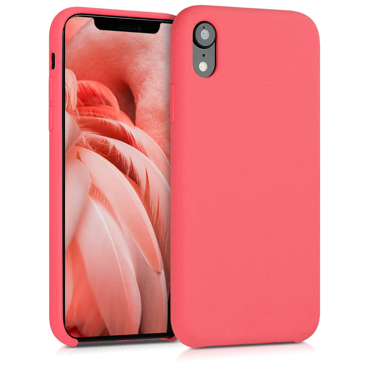 KW Soft Flexible Rubber Θήκη Σιλικόνης iPhone XR - Neon Κοραλί 