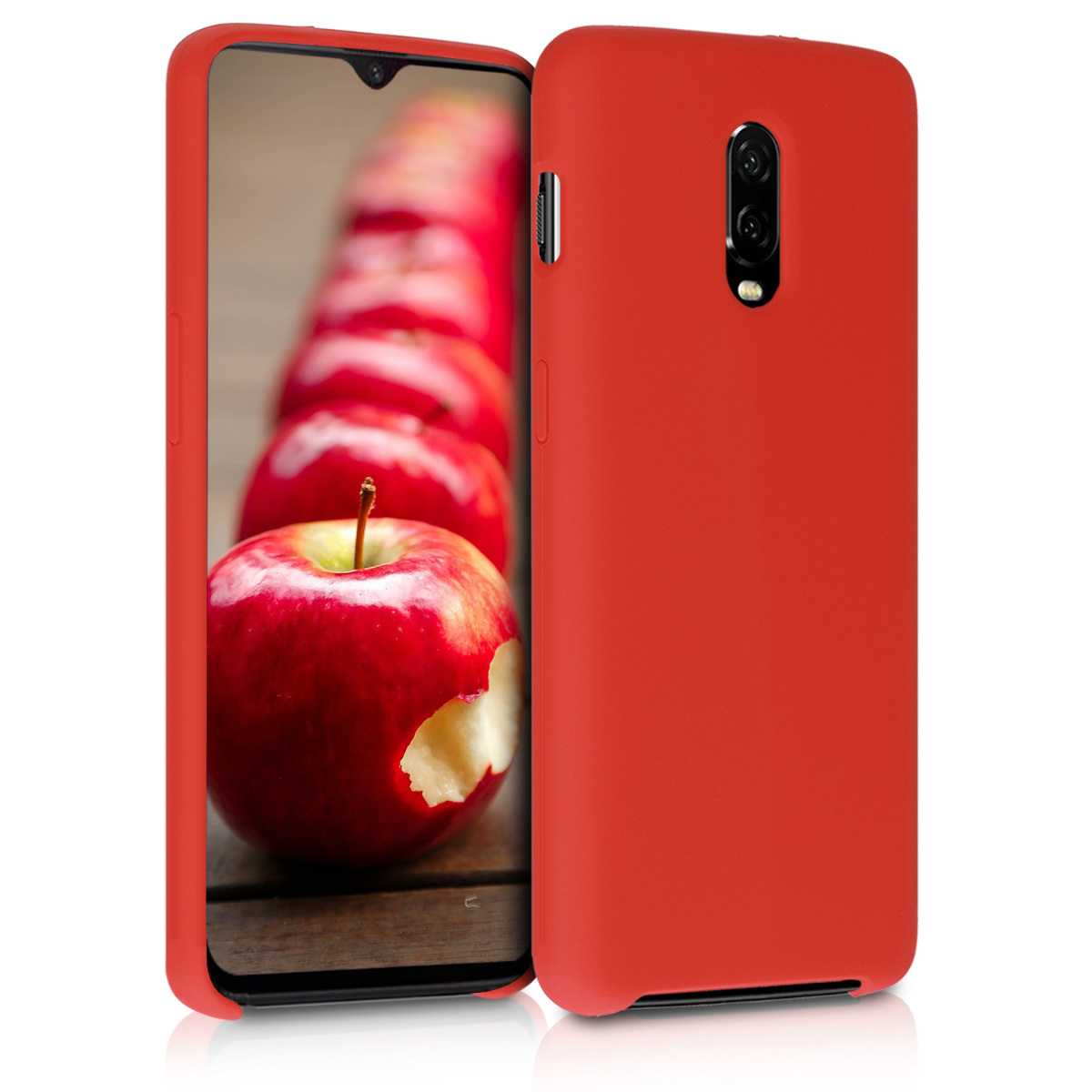 KW Θήκη Σιλικόνης OnePlus 6T - Soft Flexible Rubber Protective Cover - Red