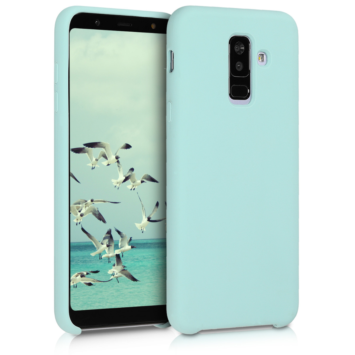 KW Soft Flexible Rubber Θήκη Σιλικόνης Samsung Galaxy A6 Plus (2018) - Τυρκουάζ