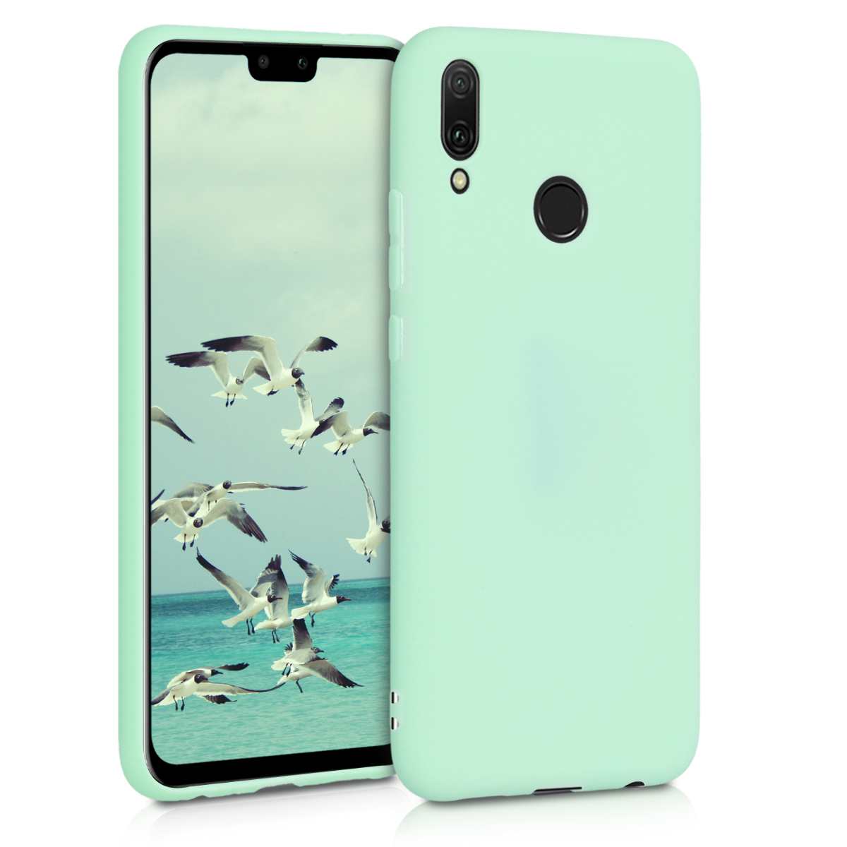 KW Θήκη Σιλικόνης Huawei Y9 2019 - Mint Matte 