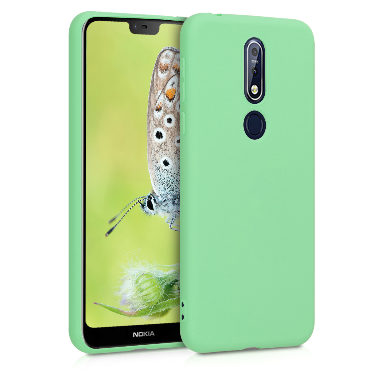 KW Θήκη Σιλικόνης Nokia 7.1 (2018) - Mint Matte 