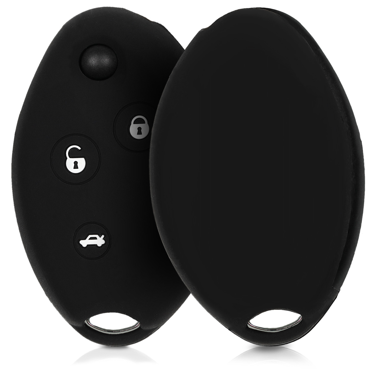 KW Θήκη Κλειδιού Citroen - Σιλικόνη - 3 Κουμπιά - Black