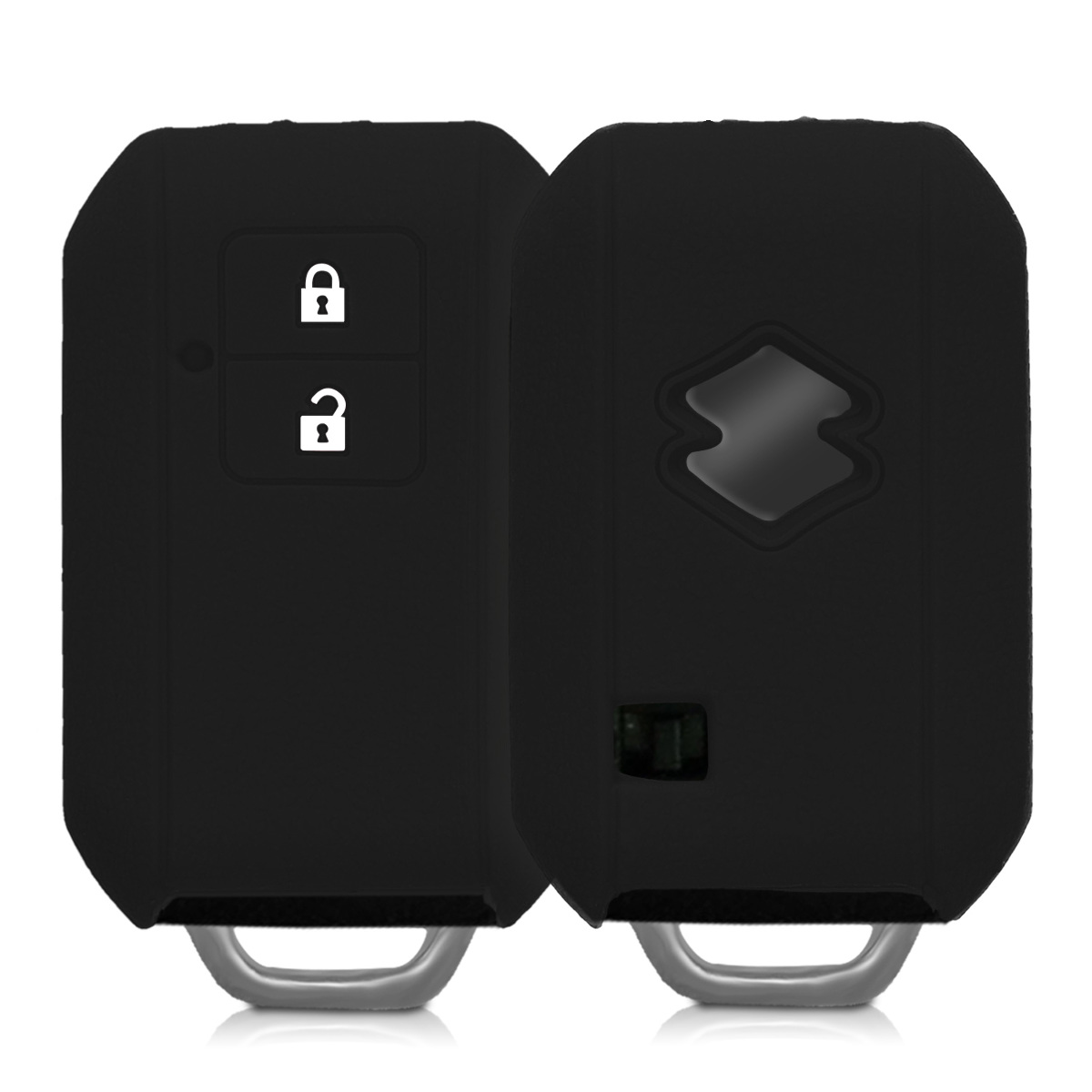 KW Silicone Θήκη Κλειδιού Suzuki - 2 Κουμπιά - Black