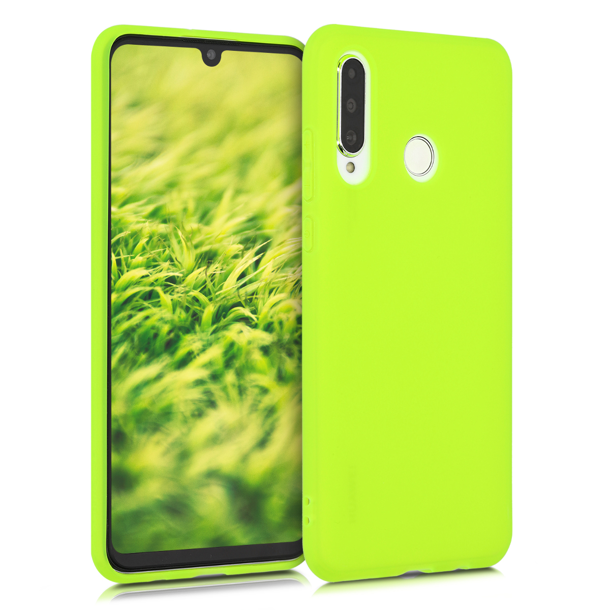KW Θήκη Σιλικόνης Huawei P30 Lite - Neon Yellow