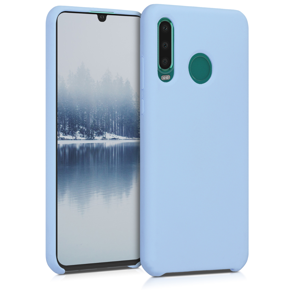 KW TPU Θήκη Σιλικόνης - Huawei P30 Lite - Soft Flexible Rubber Protective Cover - Light Blue Matte 