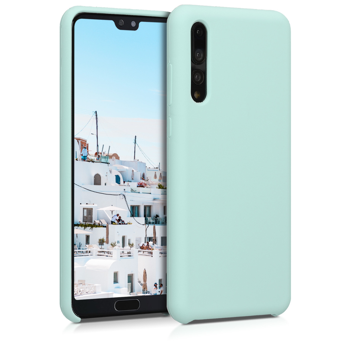 KW Θήκη Σιλικόνης Huawei P20 Pro - Soft Flexible Rubber - Mint Matte