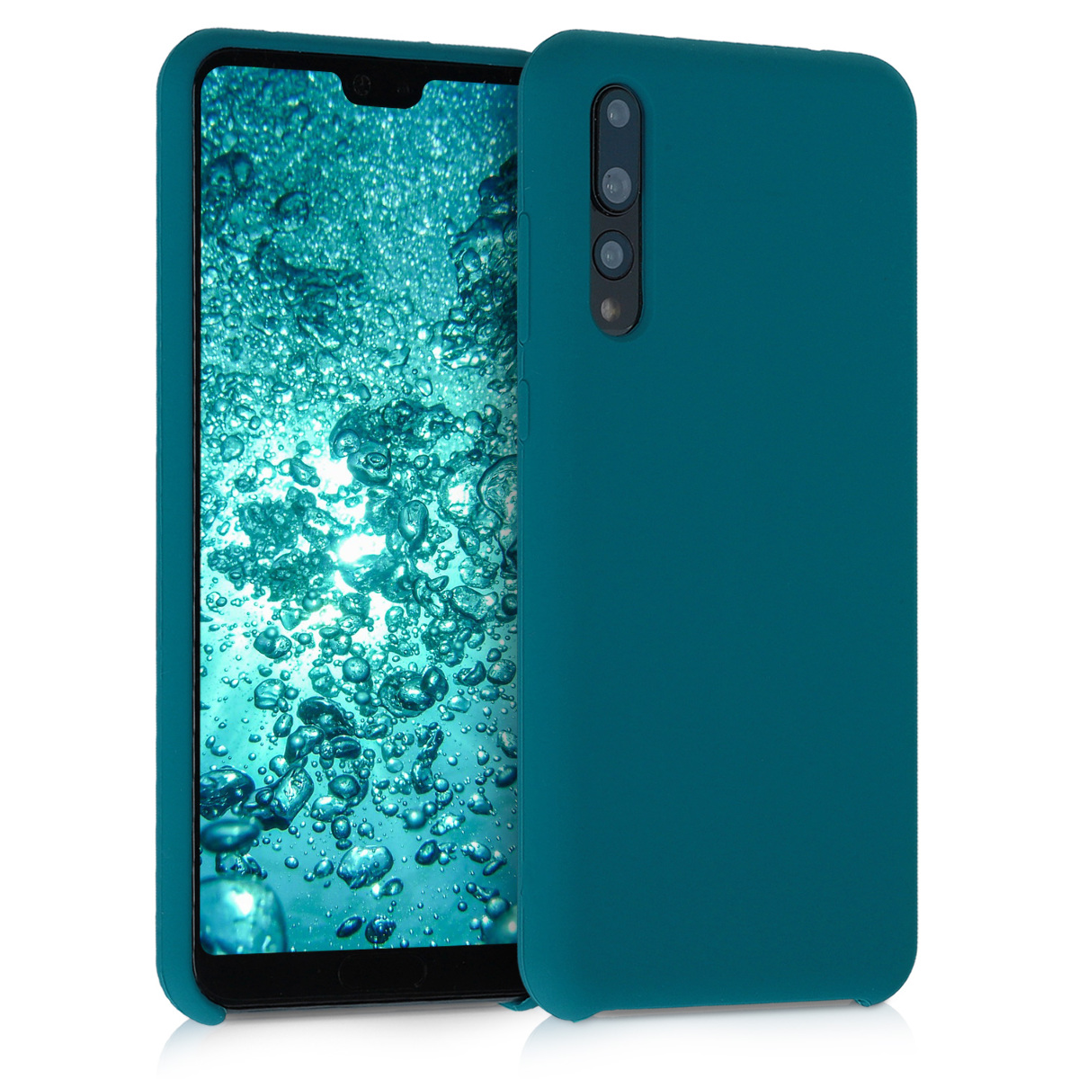 KW Θήκη Σιλικόνης Huawei P20 Pro - Soft Flexible Rubber Cover - Teal Matte 