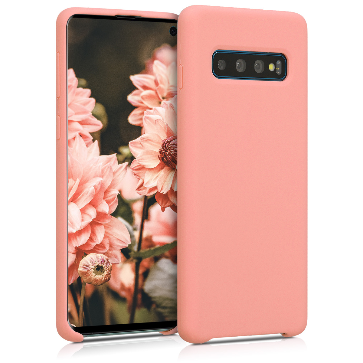 KW Θήκη Σιλικόνης Samsung Galaxy S10 - Soft Flexible Rubber - Coral Matte