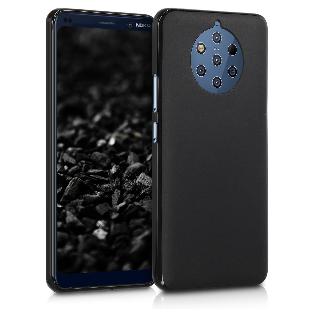 KW Θήκη Σιλικόνης Nokia 9 Pure View - Soft Flexible Shock Absorbent  - Black Matte