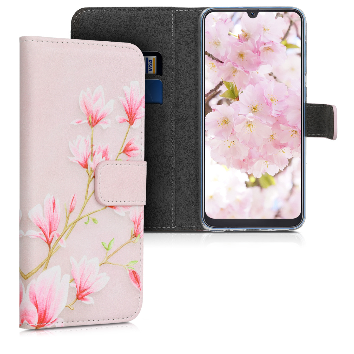 KW Θήκη - Πορτοφόλι Samsung Galaxy A50 - Light Pink / White / Dusty Pink