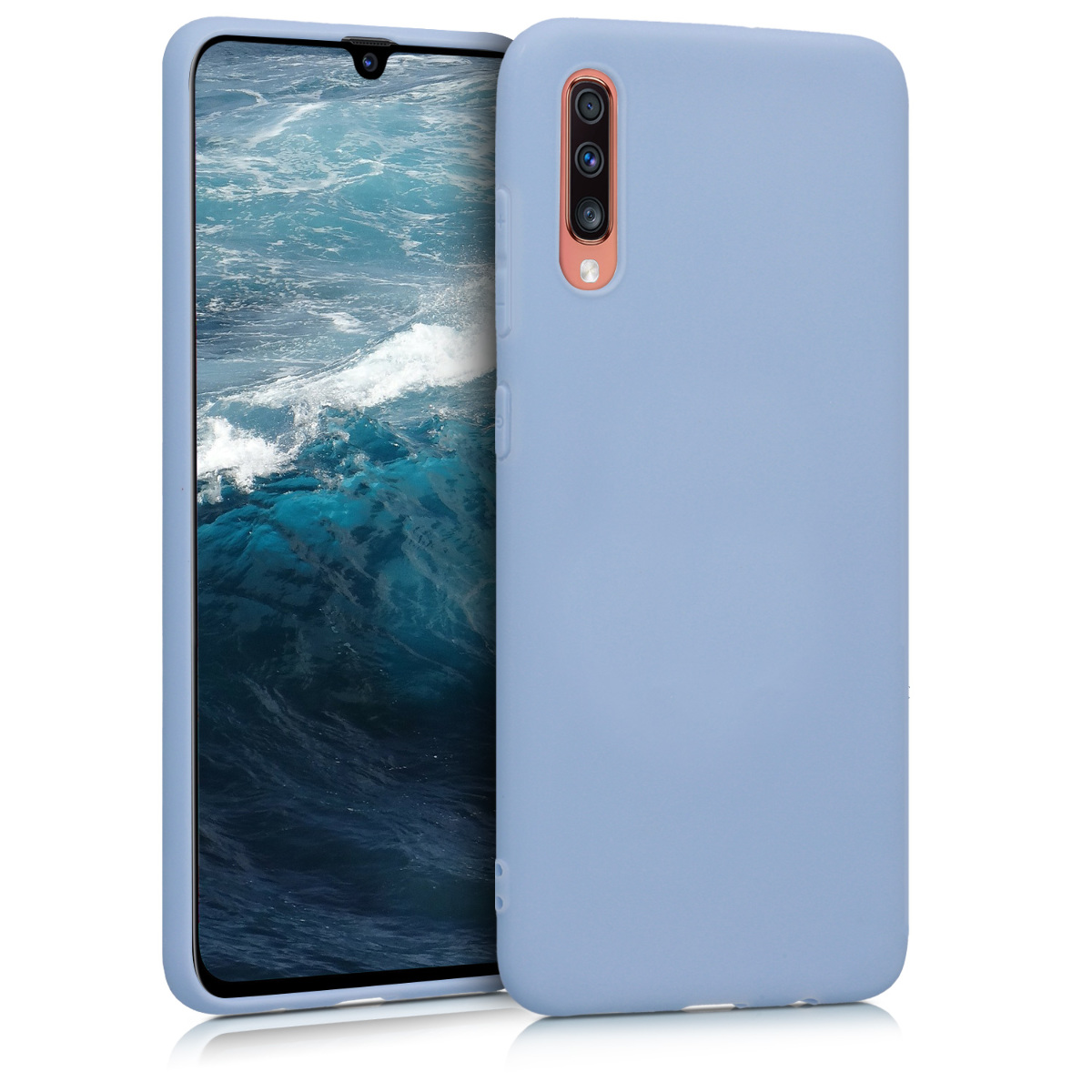 KW Θήκη Σιλικόνης Samsung Galaxy A70 - Light Blue Matte