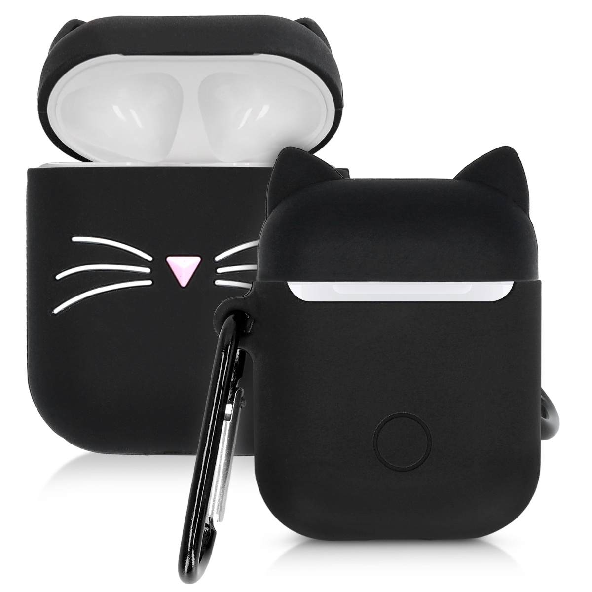 KW Θήκη Σιλικόνης Apple Airpods - Black / White