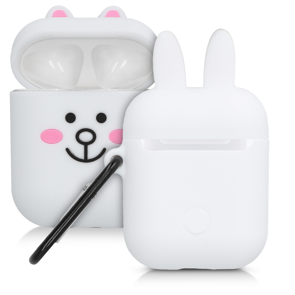 KW Θήκη Σιλικόνης για Αpple Airpods - Black / Light Pink / White