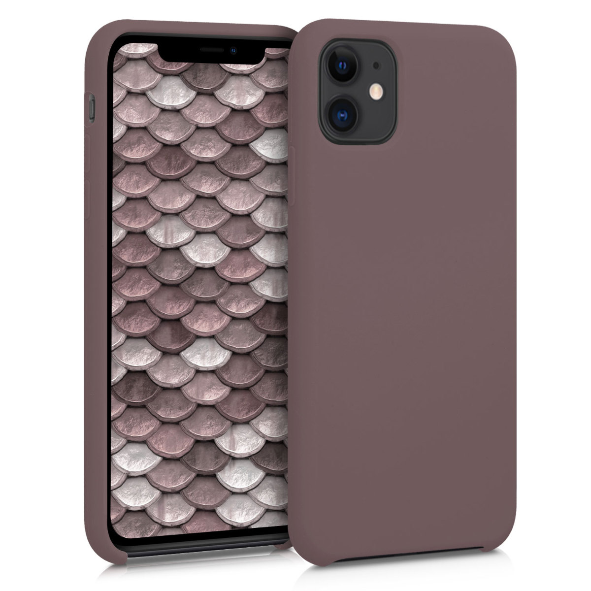 KW Θήκη Σιλικόνης iPhone 11 - Soft Flexible Rubber Protective Cover - Grape Purple
