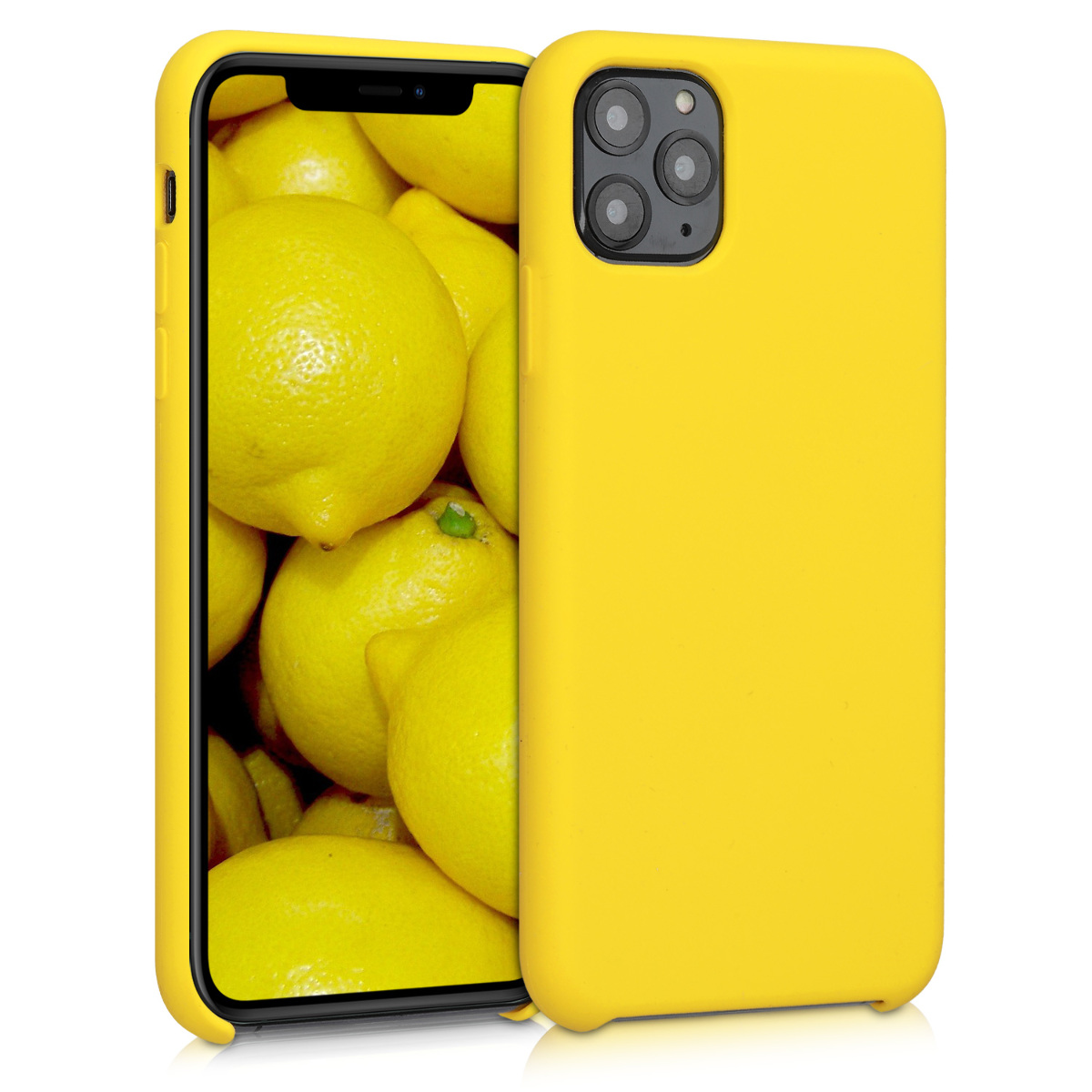 KW Θήκη Σιλικόνης Apple iPhone 11 Pro Max - Soft Flexible Rubber - Vibrant Yellow