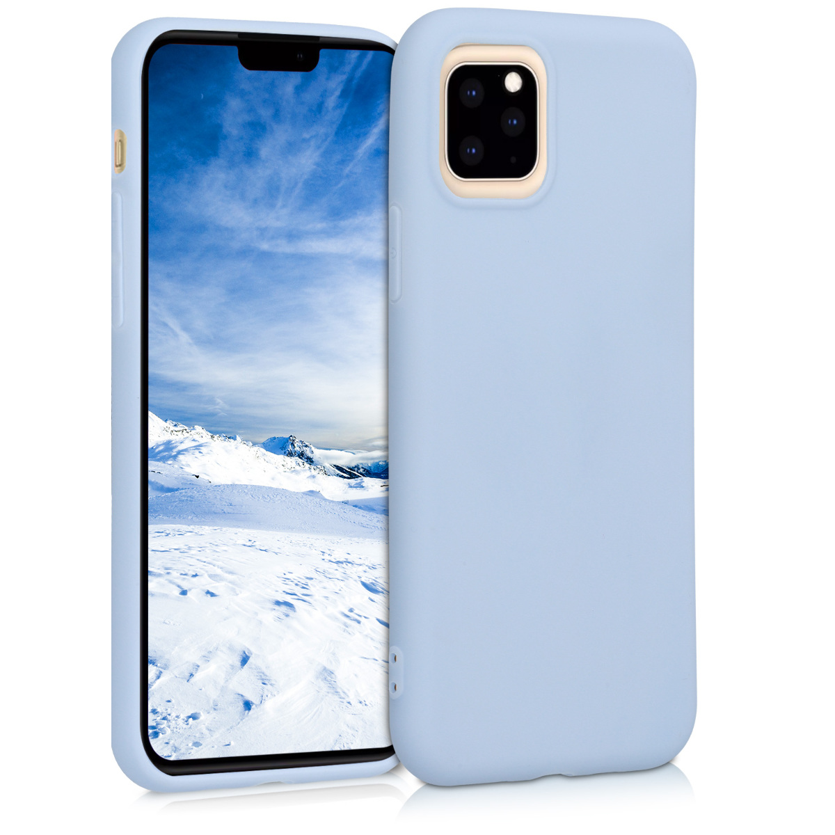 KW Θήκη Σιλικόνης Apple iPhone 11 Pro - Soft Flexible Shock Absorbent - Light Blue Matte