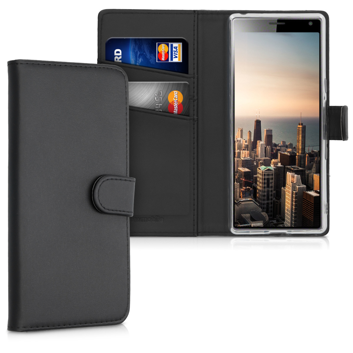 KW Θήκη Πορτοφόλι Sony Xperia 10 - Black