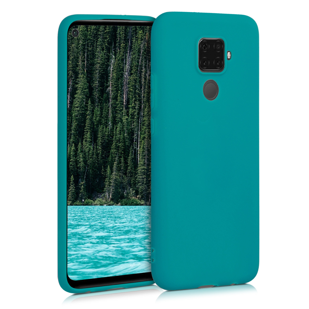 KW Θήκη Σιλικόνης Huawei Mate 30 Lite - Teal Matte