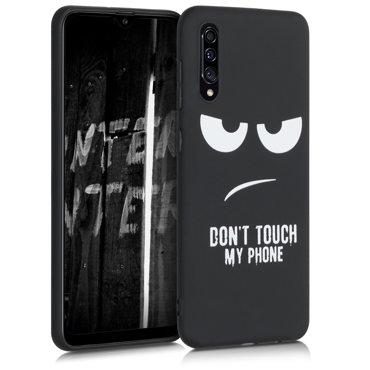 KW Θήκη Σιλικόνης Samsung Galaxy A30s - White / Black