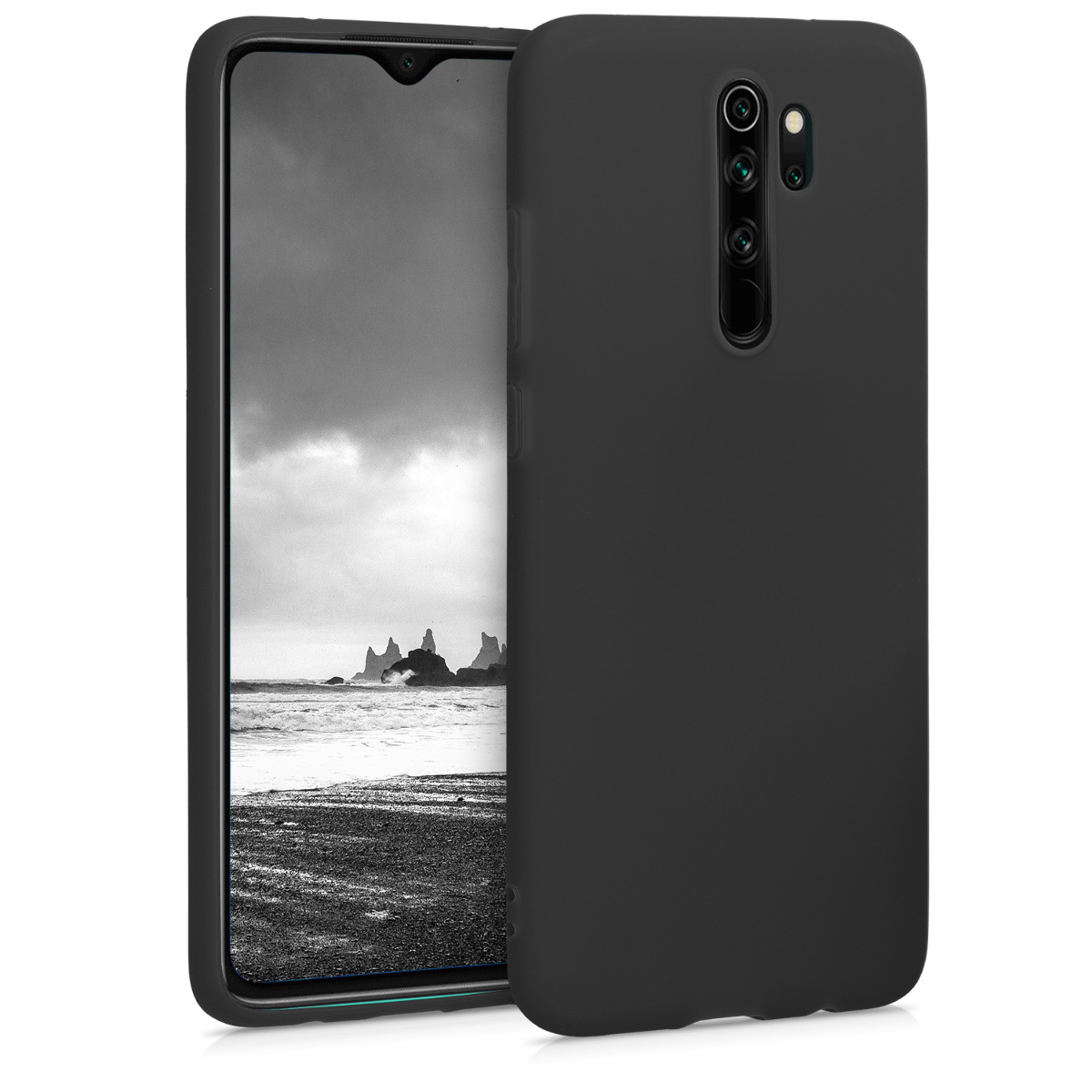 KW Θήκη Σιλικόνης Xiaomi Redmi Note 8 Pro - Black Matte