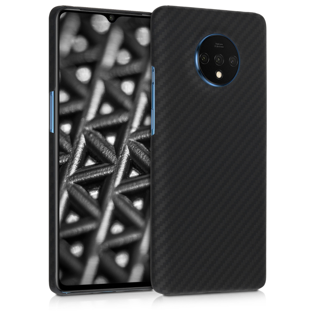 Kalibri Aramid Fiber Body - Σκληρή Θήκη OnePlus 7T - Black Matte
