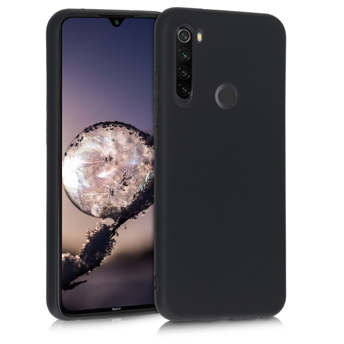 KW Θήκη Σιλικόνης Xiaomi Redmi Note 8T - Black Matte