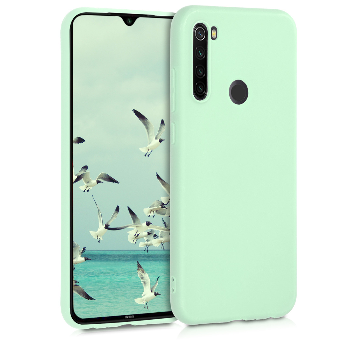 KW Θήκη Σιλικόνης Xiaomi Redmi Note 8T - Mint Matte
