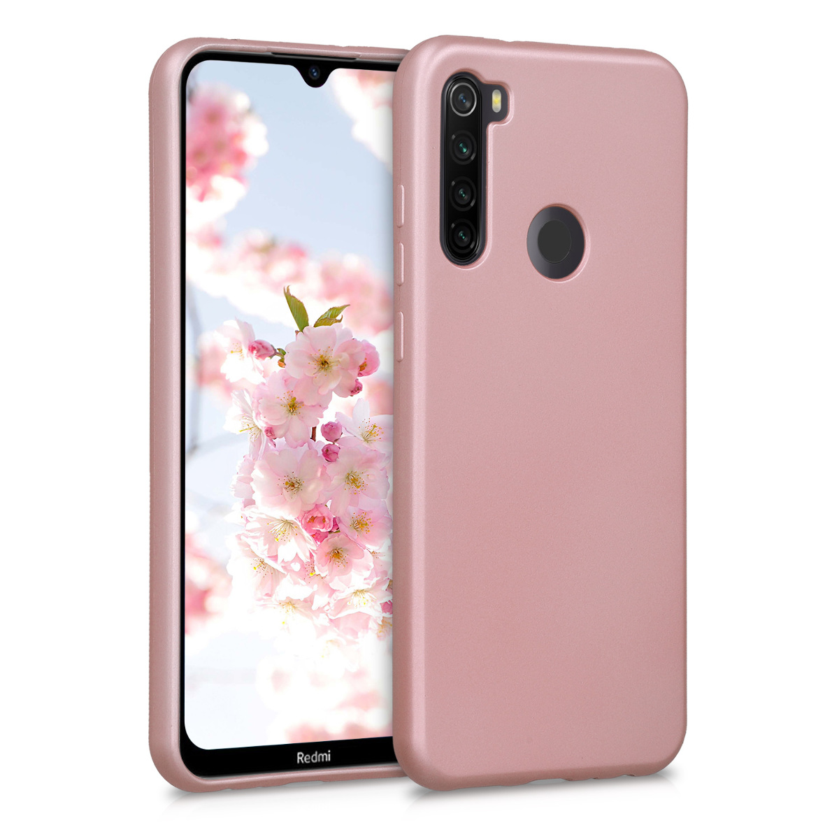 KW Θήκη Σιλικόνης Xiaomi Redmi Note 8T - Metallic Rose Gold