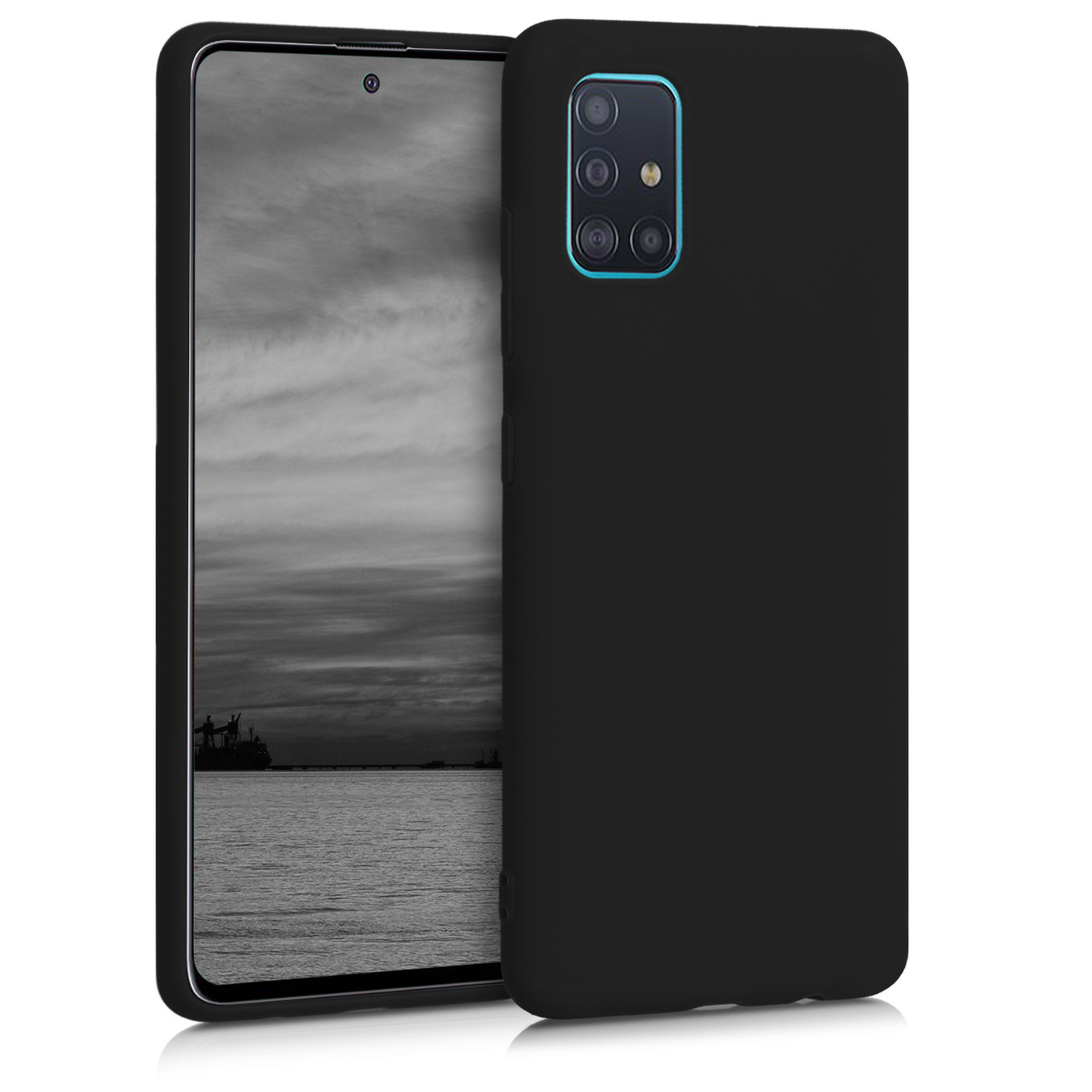 KW Θήκη Σιλικόνης Samsung Galaxy A51 - Black Matte