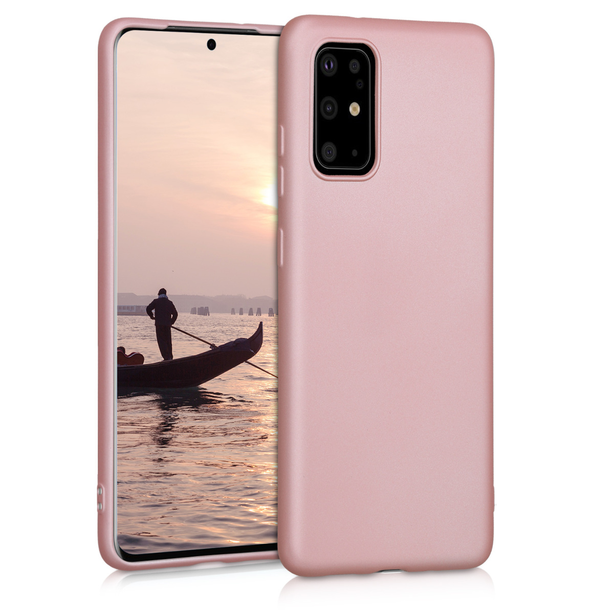 KW Θήκη Σιλικόνης Samsung Galaxy S20 Plus - Metallic Rose Gold