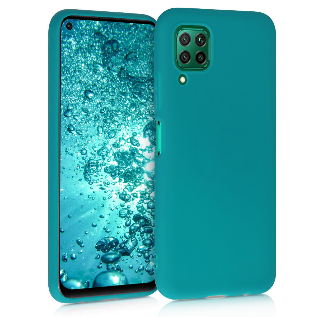 KW Θήκη Σιλικόνης Huawei P40 Lite - Teal Matte