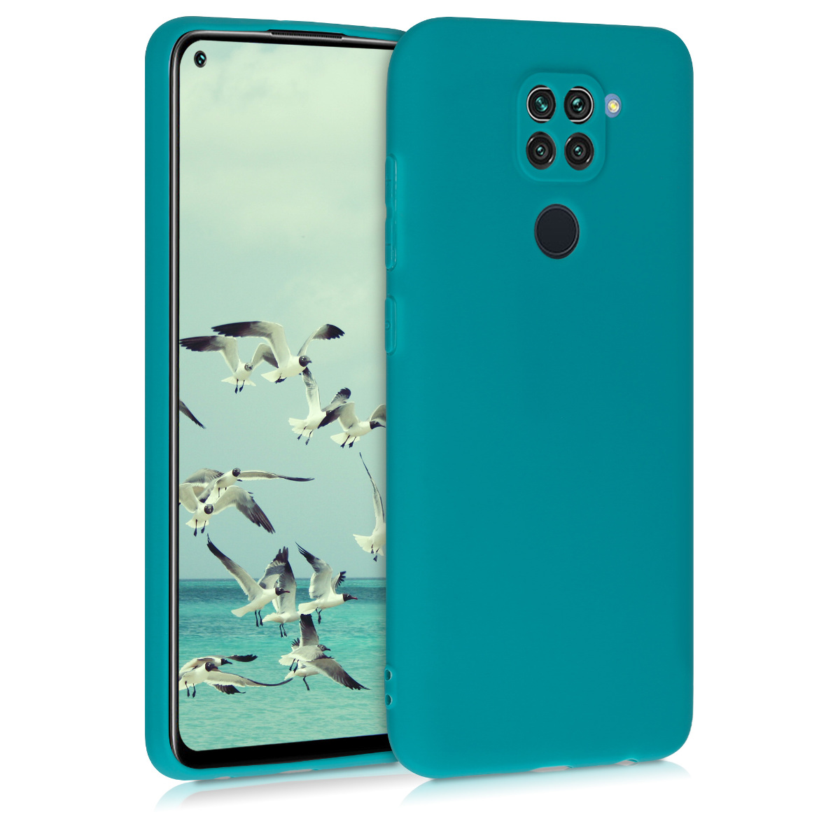 KW Θήκη Σιλικόνης Xiaomi Redmi Note 9 - Teal Matte 