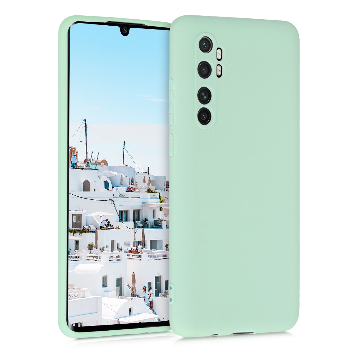 KW Θήκη Σιλικόνης Xiaomi Mi Note 10 Lite - Mint Matte 