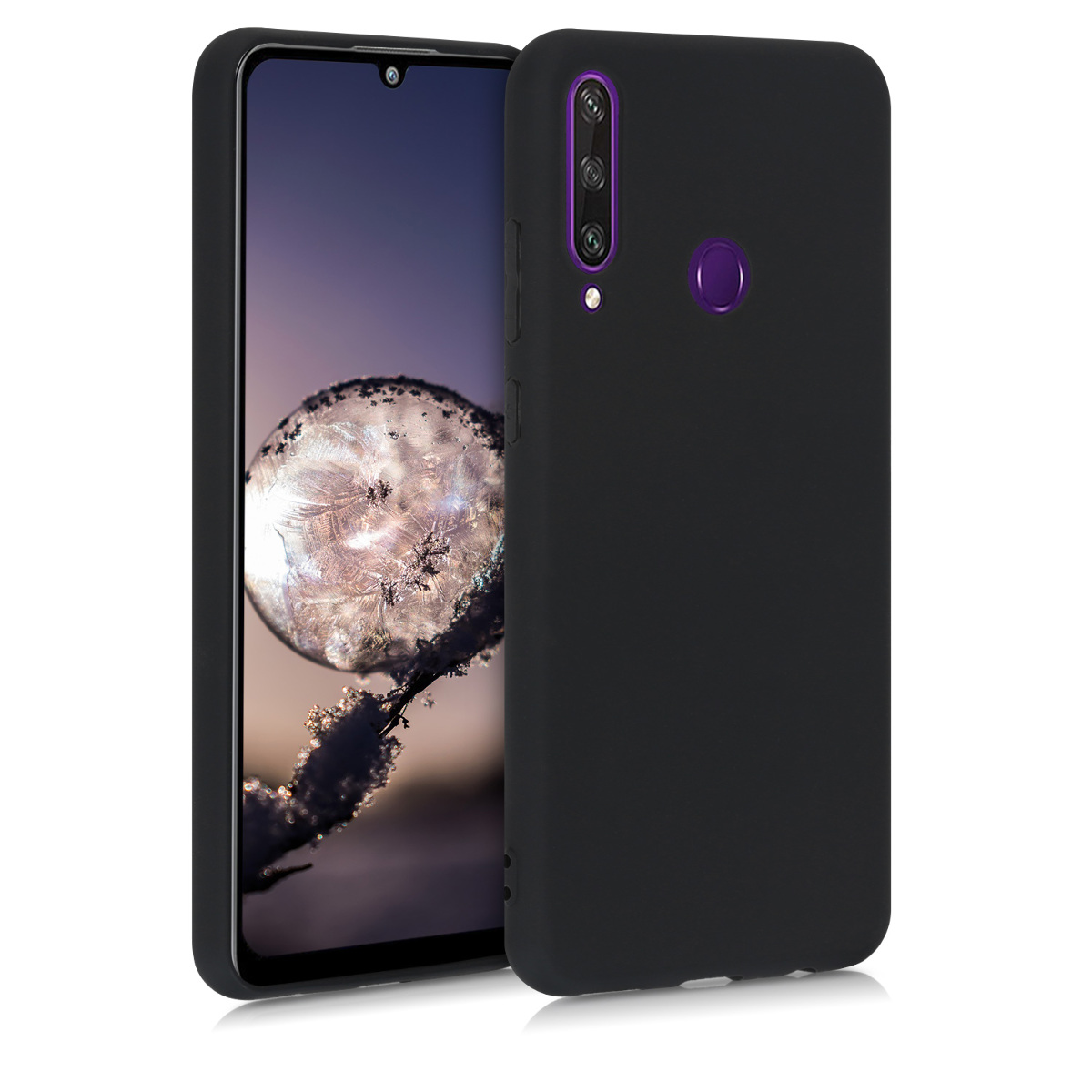 KW Θήκη Σιλικόνης Huawei Y6p - Black Matte