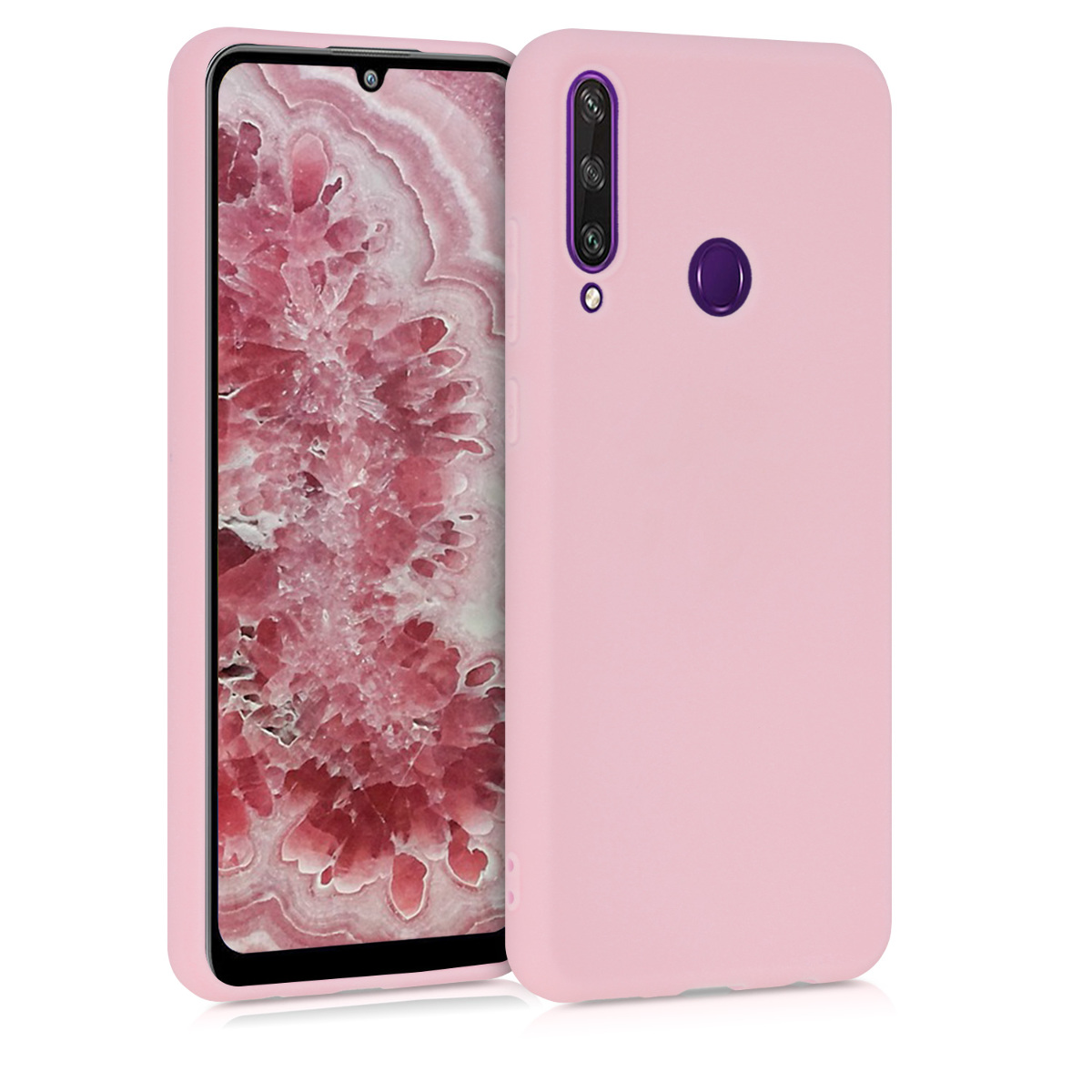 KW Θήκη Σιλικόνης Huawei Y6p - Rose Gold Matte 