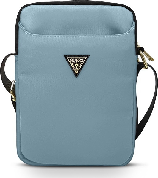 Guess Triangle Logo Tablet Bag - Universal Τσάντα Μεταφοράς Tablet 8" - Light Blue