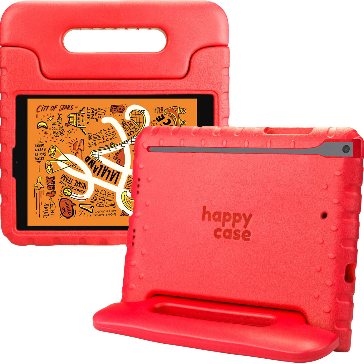HappyCase Ανθεκτική Θήκη για Παιδιά - Apple iPad Mini 5 / 4 / 3 / 2 / 1 - Red