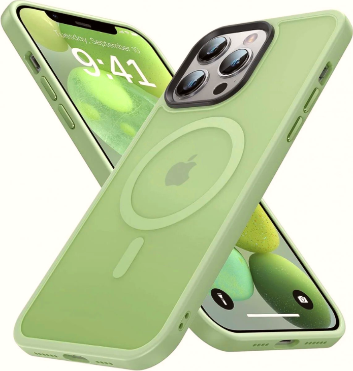 HappyCase Ημιδιάφανη Σκληρή Θήκη MagSafe - Apple iPhone 13 Pro Max - Matte Green