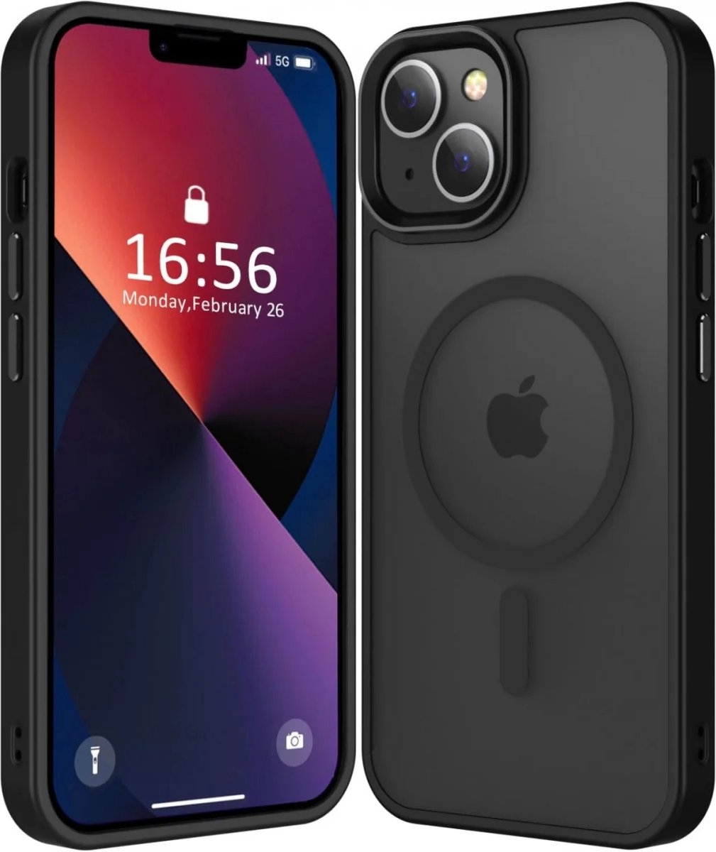 HappyCase Ημιδιάφανη Σκληρή Θήκη MagSafe - Apple iPhone 15 - Matte Black