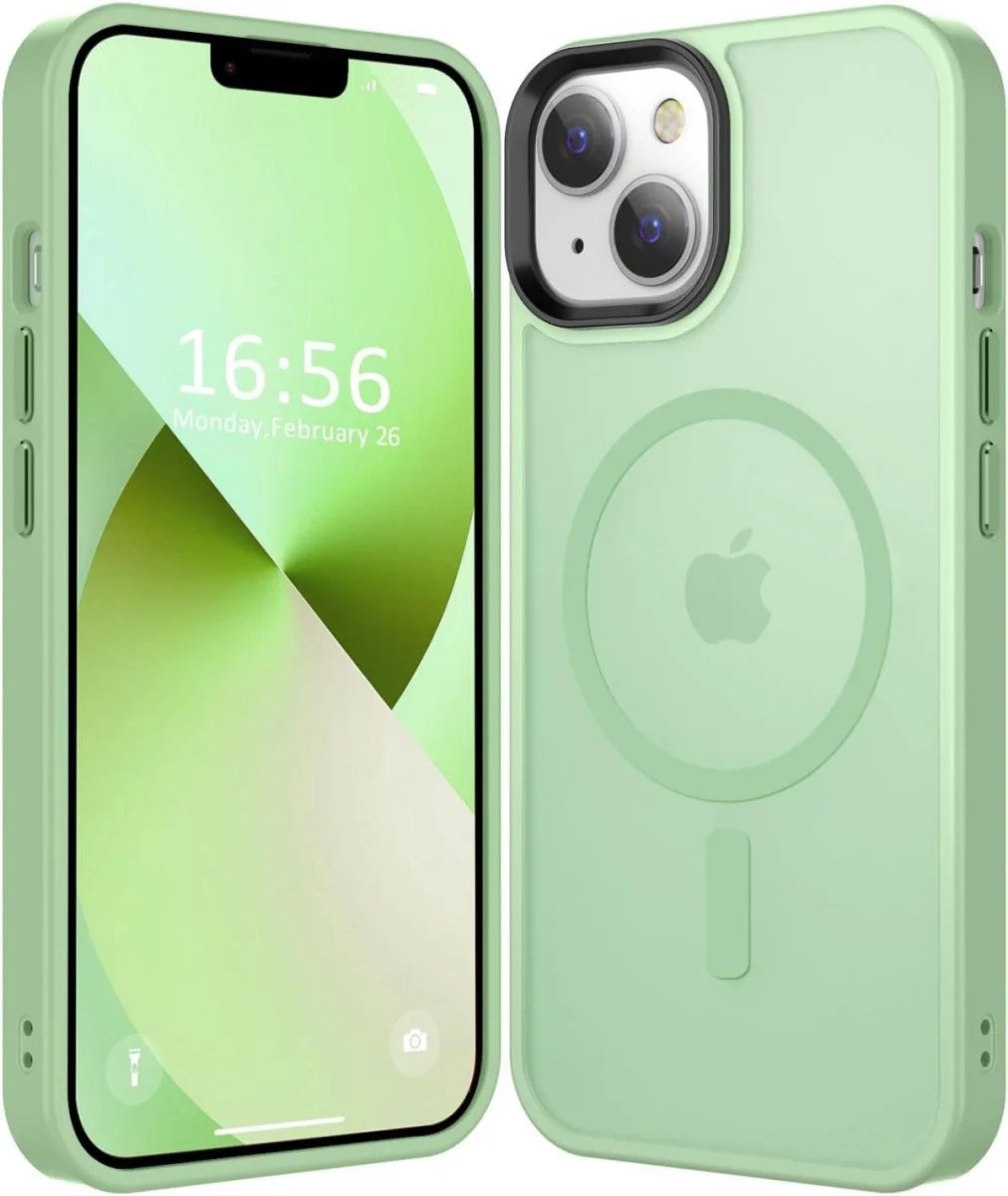 HappyCase Ημιδιάφανη Σκληρή Θήκη MagSafe - Apple iPhone 15 - Matte Green