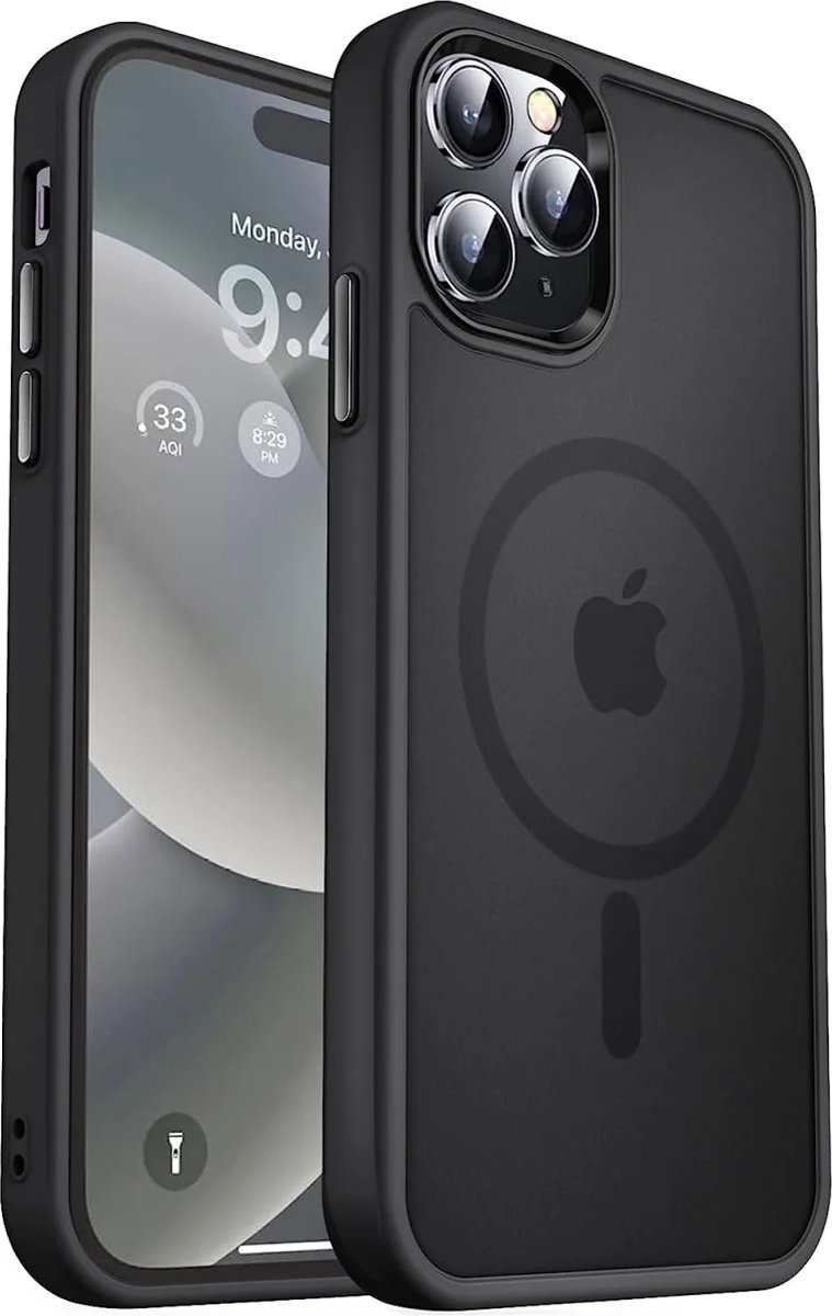 HappyCase Ημιδιάφανη Σκληρή Θήκη MagSafe - Apple iPhone 15 Pro Max - Matte Black