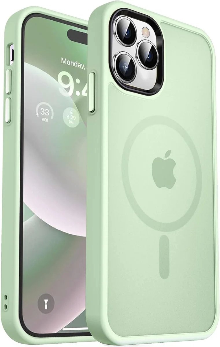 HappyCase Ημιδιάφανη Σκληρή Θήκη MagSafe - Apple iPhone 15 Pro Max - Matte Green